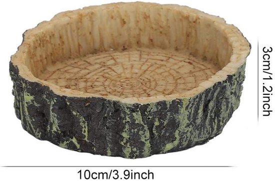 DAWRIS Voederbak voor reptielen, schildpad, 2-in-1 reptielvoerbak, voor reptielen, schildpadden, waterbak, voederautomaat, natvoer in plastic, transparant, geautomatiseerde voerdispenser