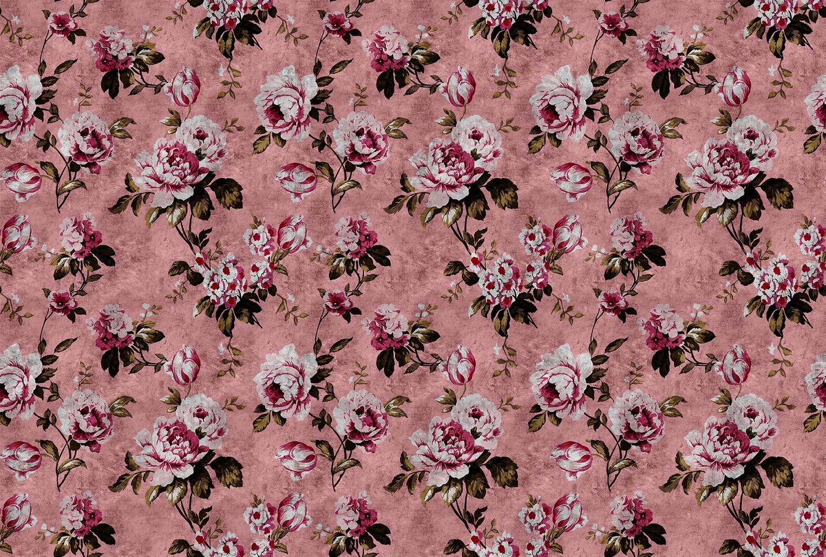Fotobehang wild roses 4 DD113912 Livingwalls Walls by Patel | 3D Fotobehang