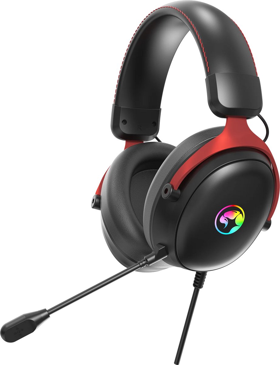 Marvo Tactic x HG9076 7.1 Channel Gaming Headset met USB-A en USB-C | 53mm Speakers | Afneembare Microfoon | Lage Latentie