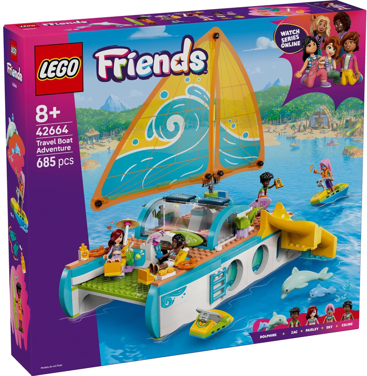 LEGO 42664 Friends Avontuurlijke Bootreis