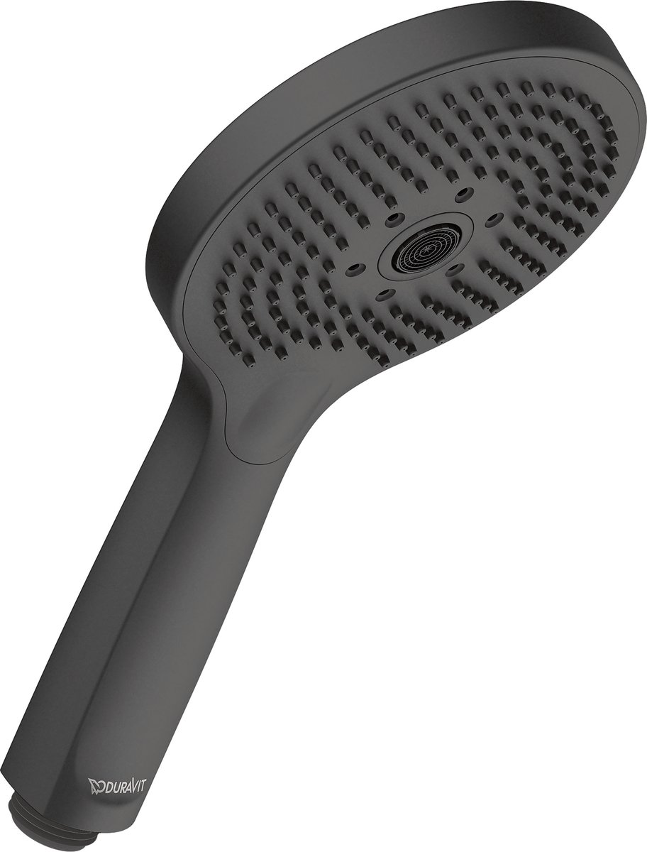 Duravit Handdouche 3 Standen Click! MinusFlow – Douchekop Ø120 mm – Waterbesparend – EasyClean – Zwart Mat