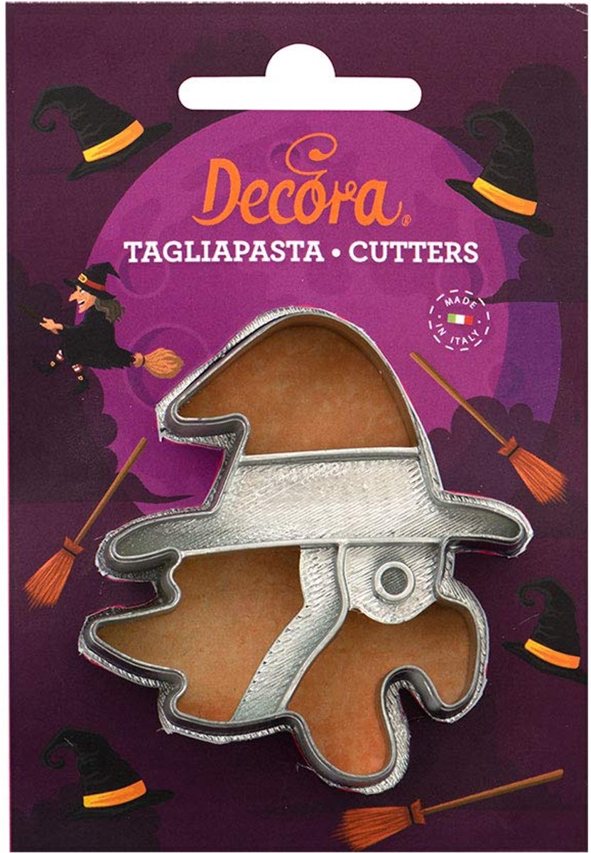 Decora 0255093 PLASTIC KOEKJESUITSTEEKKER HEKS BEFANA 8 X H 2,2 CM, Grijs