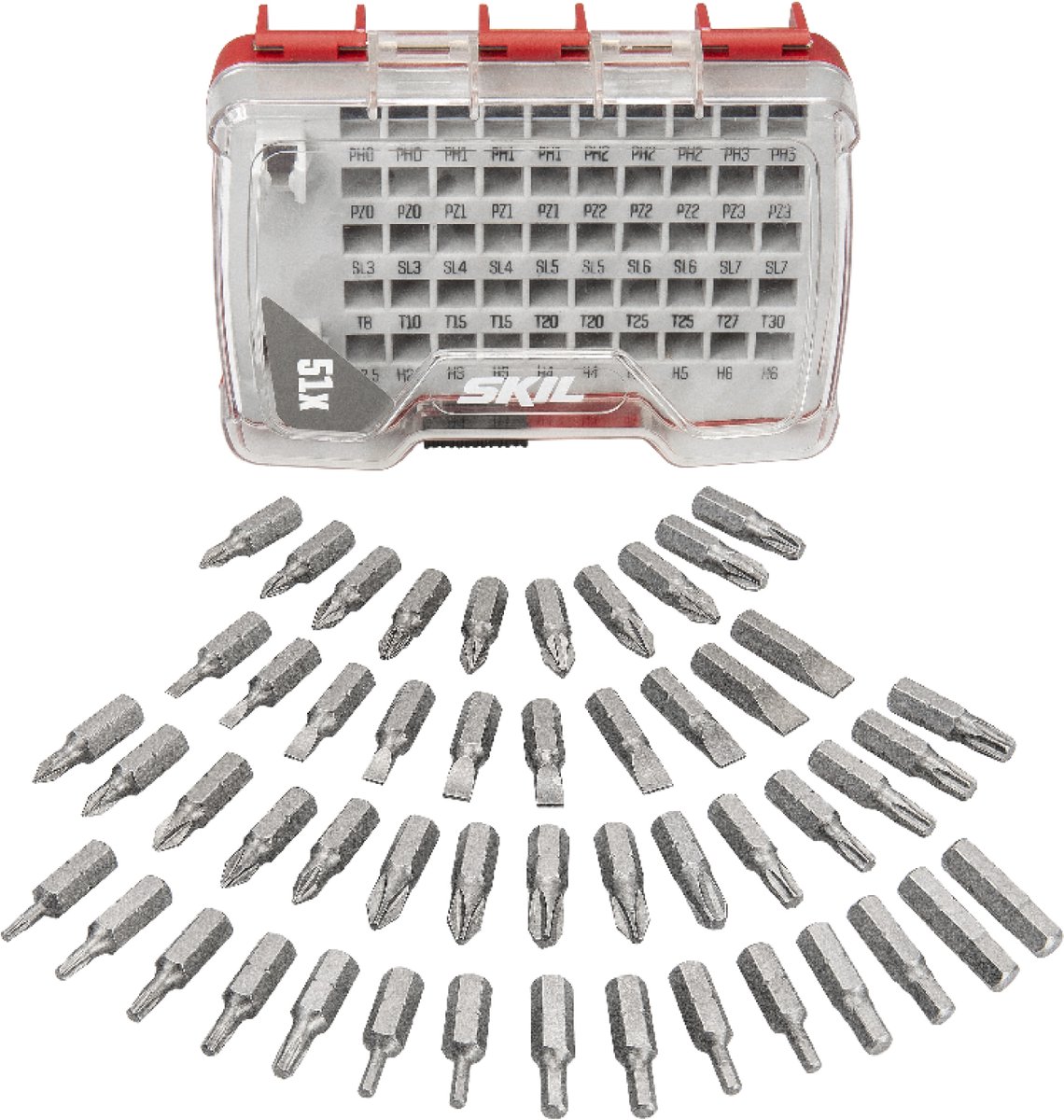 SKIL 51-Delige Bitset Schroefmachine - Bit Set - Schroefbits - Schroefbitset - Bitje Schroefmachine - Skil 2610S00916