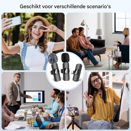 Draadloze Lavalier Microfoon, Plug Play Microfoon Voor USB C Android Telefoon Video Opname Interview Vlog Automatische Sync En Ruisonderdrukking 638824092
