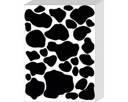 420Pc Cow Print Stickers Waterproof Cow Spots Vinyl Stickers with Irregular Dots for Decoration Dalmatian Stains Self Adhesive Stickers for Clothes