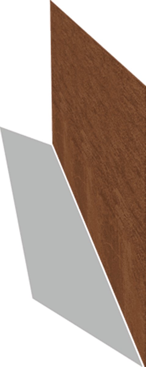 Cortenstaal borderrand - Recht - Hoogte 37,5 cm - 150 cm - Roestkleur - MySteel
