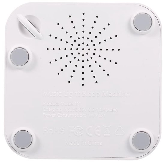 Dussdote Witte Ruis Muziekdoosje - White Noise Machine - White Noise Slaapmachine - Slaaptrainer - Slaaphulp Voor Baby & Kinderen - geschikt voor thuis, op kantoor en op reis - Wit van Merkloos — afbeelding 3