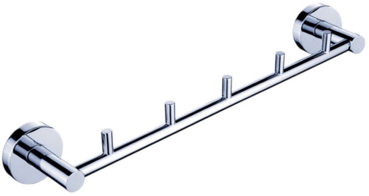 Nimco Unix - Handdoekhouder met 5 haken, chroom UN 13054-5-26