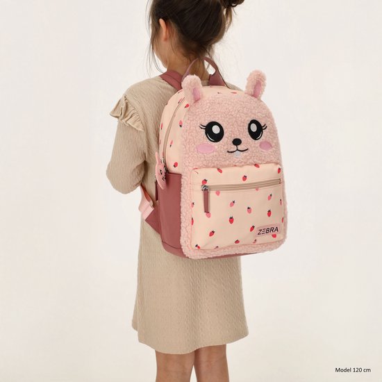 Zebra Trends Buddies Rugzak - Rugtas - Kinderen - Kids - Schooltas - Dieren - Roze