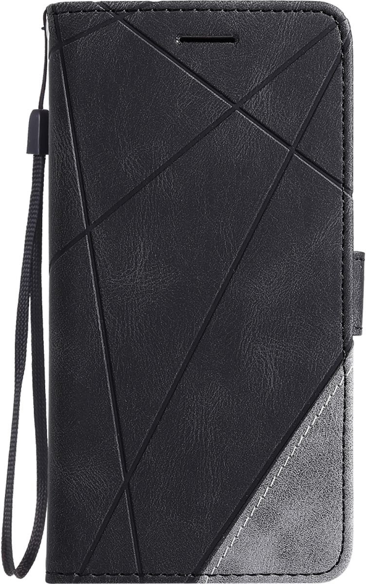 Hoesje geschikt voor iPhone 17 Pro - Bookcase - Pasjeshouder - Portemonnee - Patroon - Kunstleer - Zwart