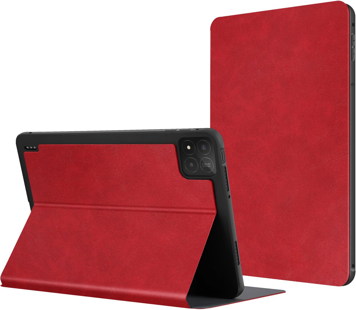 Avizar Hoesje Geschikt voor Xiaomi Pad 7 en 7 Pro Clapet Video Support, Rood