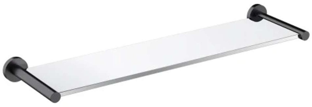 OMNIRES Modern Project - Planchet, lengte 55 cm, glas/geborsteld antraciet MP60930AT
