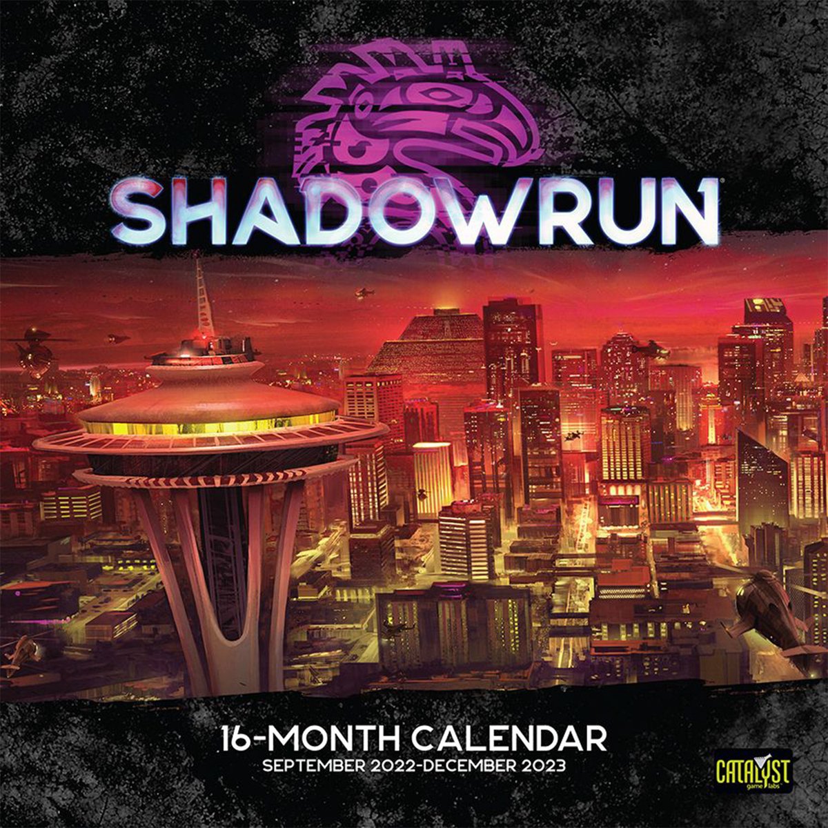 Shadowrun: 16 Month Calendar Game Maps 2022 - 2023 - Catalyst Game Labs