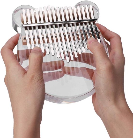 Kalimba 21 Toetsen Duim Piano, Acryl Mbira Houten Vinger Piano Muziekinstrument Geschenken Voor Kinderen Volwassen Beginners Professionele