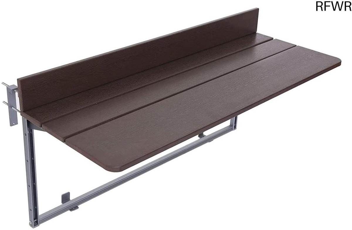 RFWR® Inklapbare Balkontafel met Verstelbare Hoogte voor Buiten en Terras