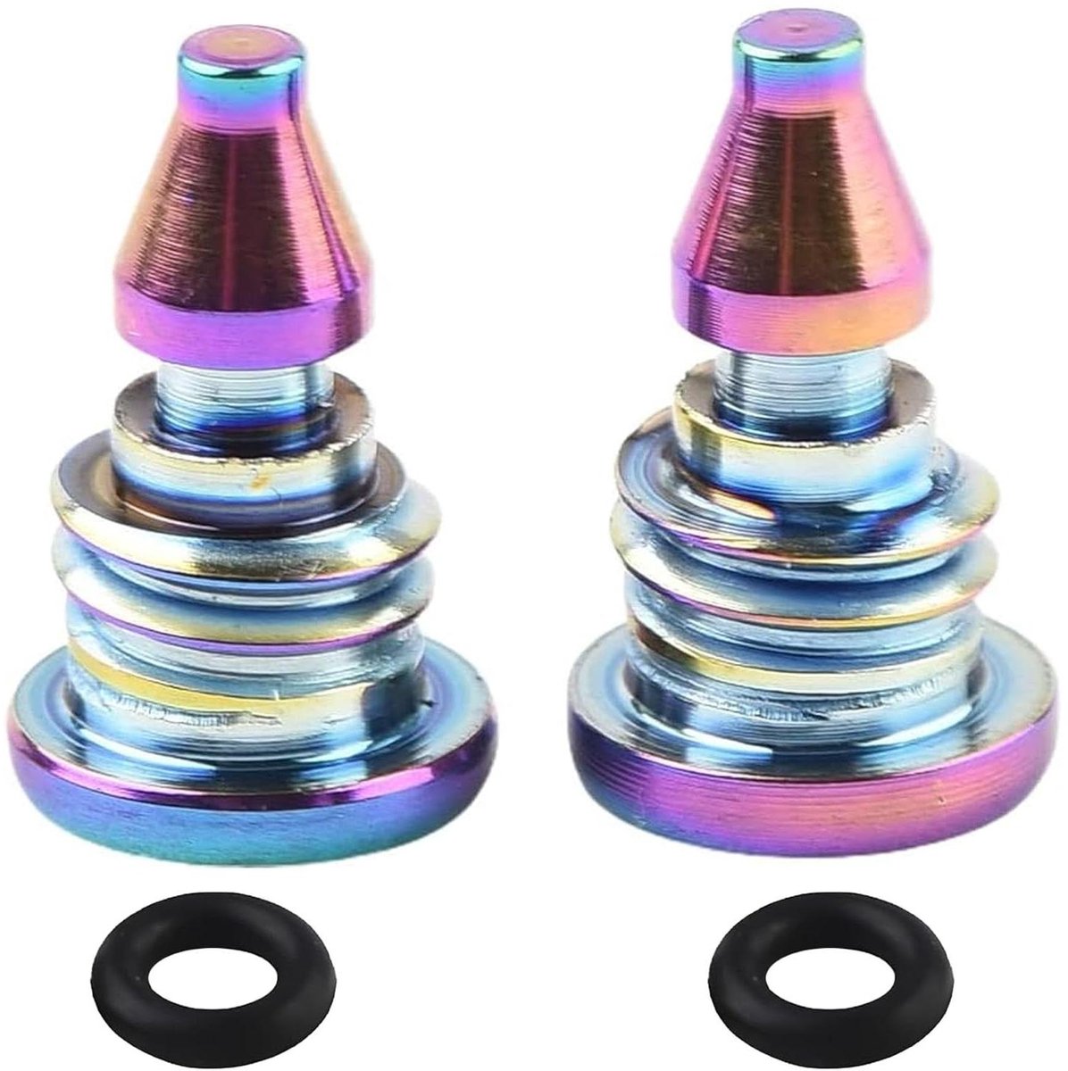 Allecto Plus - Fietsremontluchtingsschroeven met O-ring - Set van 2 - Geschikt voor MT2 MT4 MT5 MT7 MT8 - Mountainbike en racefiets