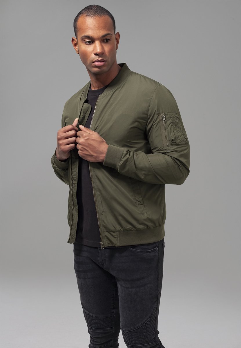 Urban Classics Light Bomber jacket M Groen