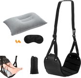 4 Pcs Head Hammock Portable Travel Footrest Flight Hand Luggage - Height Adjustable Travel Accessories