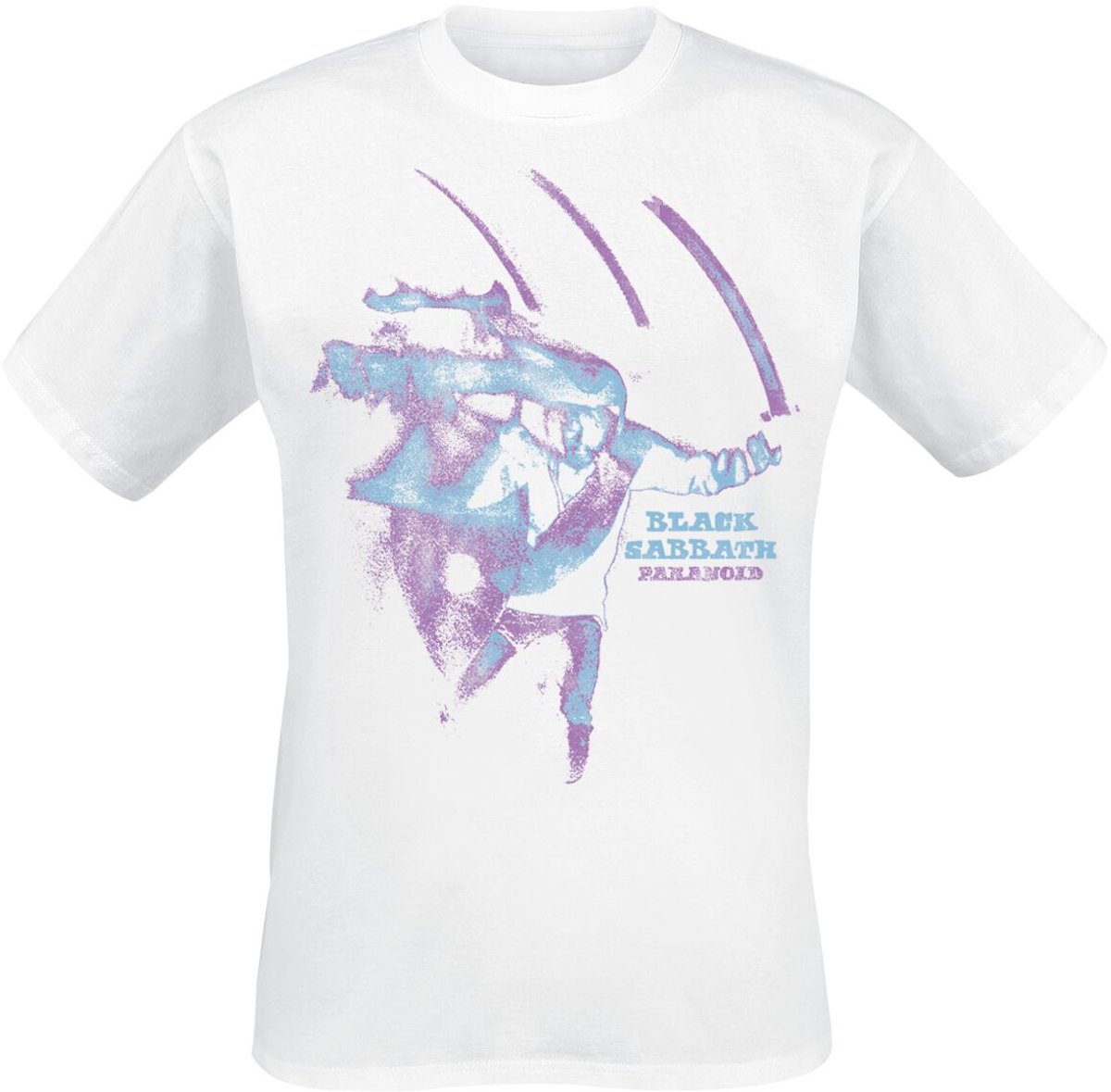 Black Sabbath Paranoid Heren T-shirt - wit - M