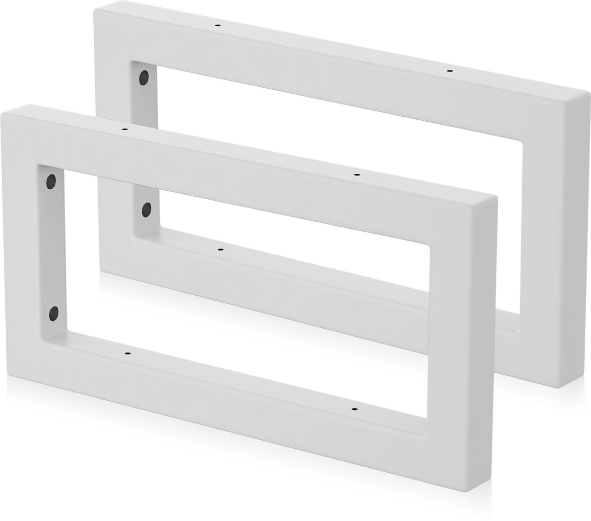 Ibenzoa® Wandconsole 2x Frame, Wastafelhouder, Wit 30cm
