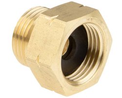 Verloop van shell naar Din - Kraan adaptor met rubber ring