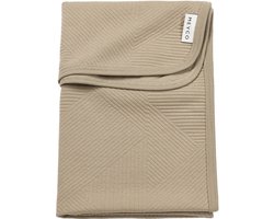 Meyco Baby Jacquard Wiegdeken - Taupe - 75x100cm - 0.5 TOG