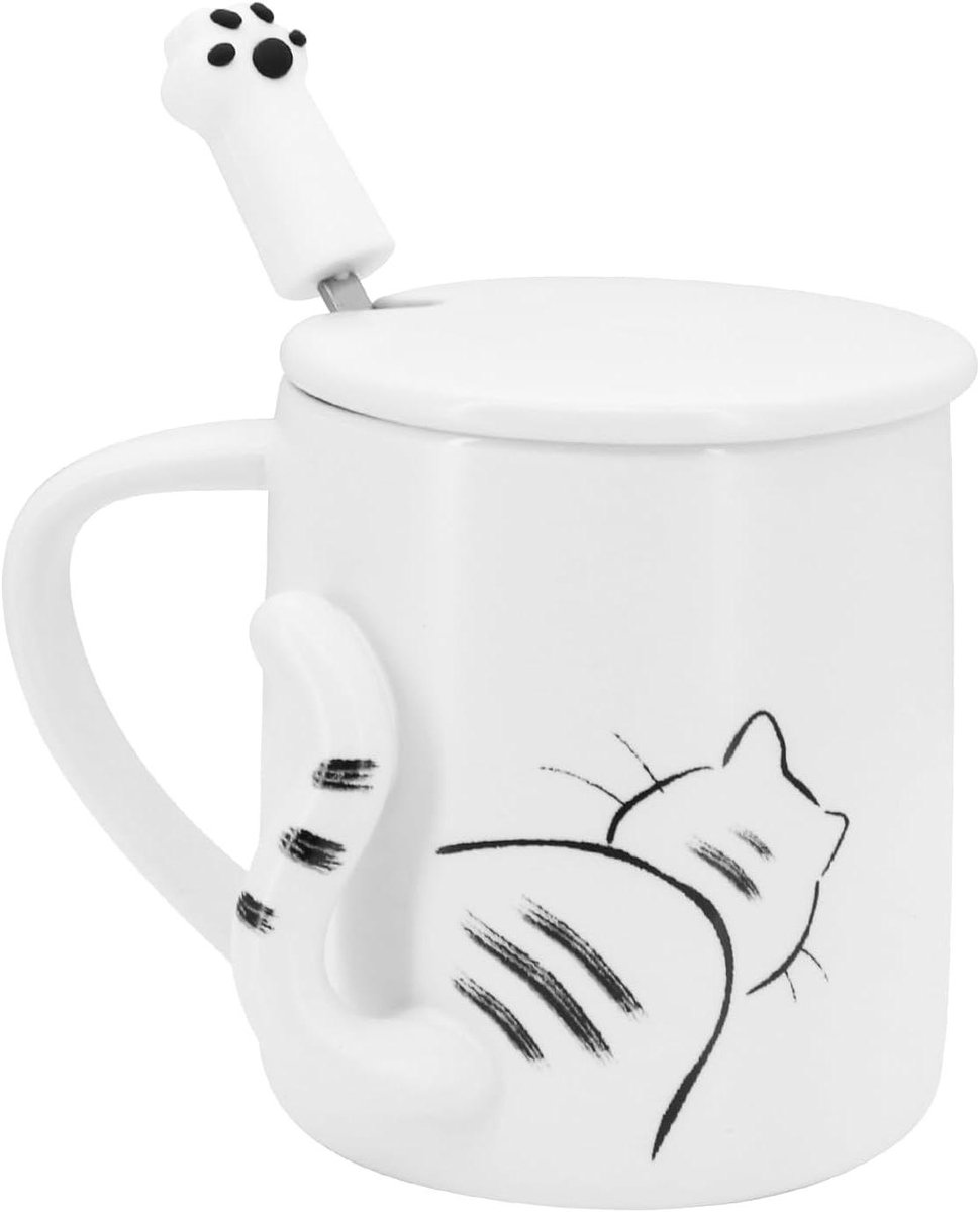 ```html Allecto plus - Kattenmok met deksel en lepel voor kattenliefhebbers - Kerstcadeau ```