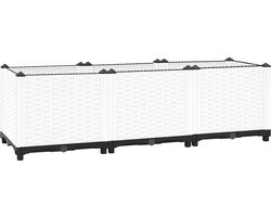 vidaXL - Plantenbak - verhoogd - 120x40x38 - cm - polypropeen