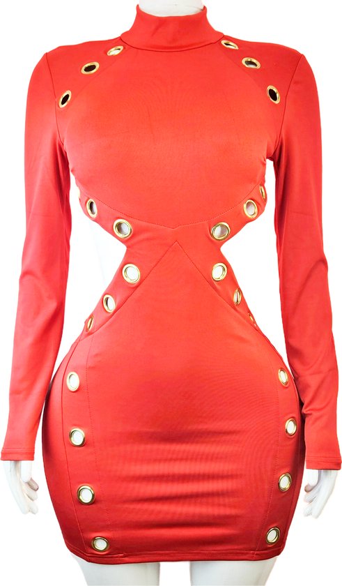 Jurk - Maat Onesize - Sexy dames kleed met opening