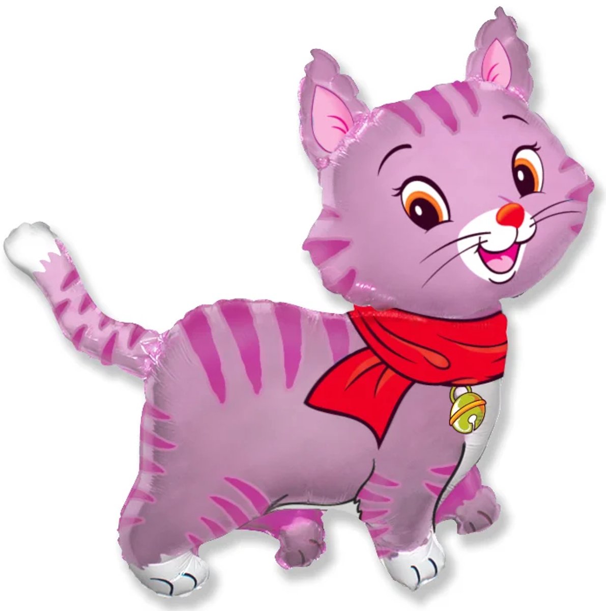 Folieballon Roze poes - 91cm - Flexmetal