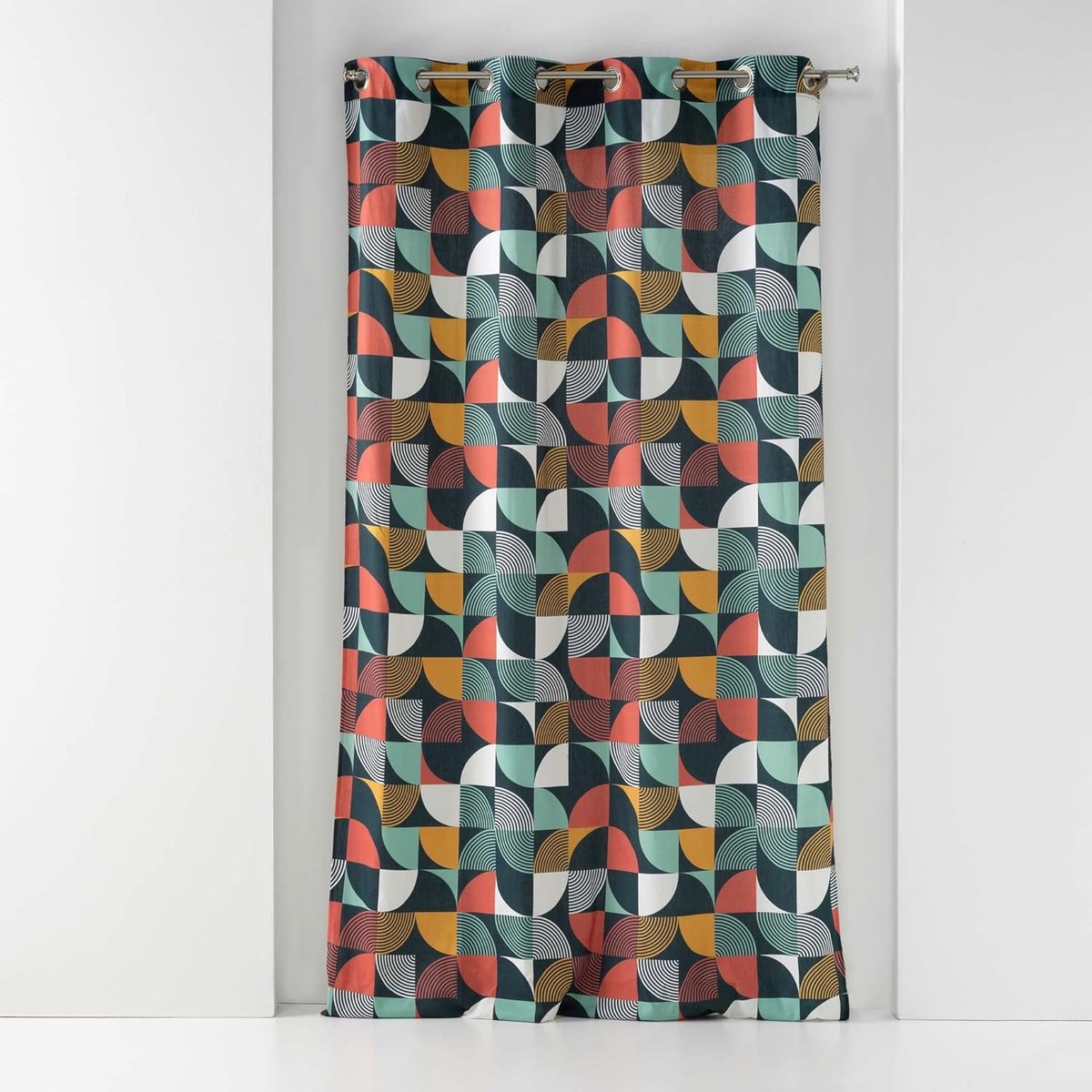 Gordijn met ogen - Katoen - 140 x 240 cm - Oranje