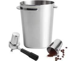 58 mm RVS Koffie Doseringbeker – Espresso Dosing Cup – Barista Accessoire – Geschikt voor 58 mm Espressomachine – Zilver