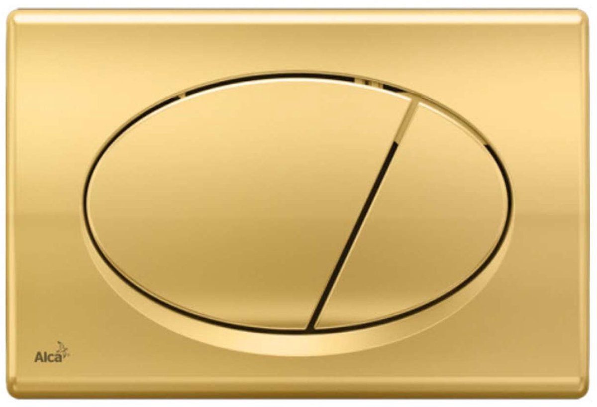 Alcadrain Basic - Spoelbedieningsknop, goud M75