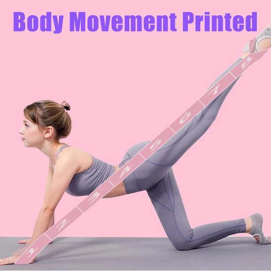 Premium Yoga Riem Gemaakt van 100% Katoen - 240 x 3,8cm - Yoga Gurt voor een