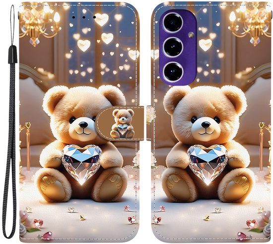 Étui agenda Diamond Bear pour Samsung Galaxy A17 5G / A26 5G