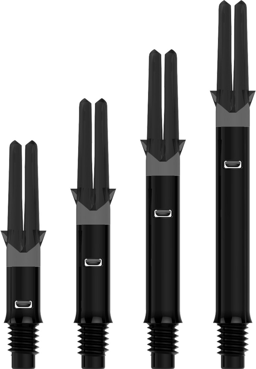 L-Style L-Shaft Silent Spinning Black - Dart Shafts Short 190