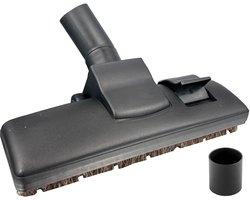 Combinatie zuigmond universeel 35 mm - incl. 32 mm reduceer ring- | Lichtgewicht model met natuurhaar en wieltjes | Geschikt voor o.a. AEG, Bosch, Electrolux, Nilfisk, Miele, Philips, Numatic, Siemens en andere merken | Multaparts® huismerk