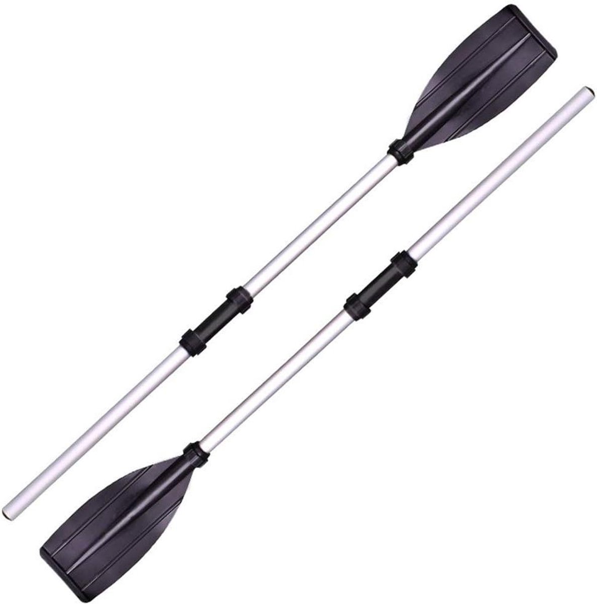 Allecto Plus - Professionele kano peddel - Verstelbare lengte - Lichtgewicht - Aluminium legering - Voor rubberboot en raft - 126cm (2 stuks)