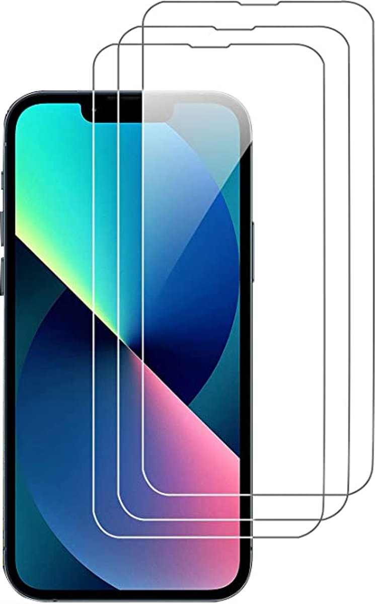Screenprotector Geschik voor iPhone 13/13 Pro gehard glas 3-pack