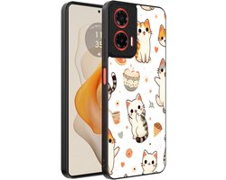 Smartphonica Telefoonhoesje Geschikt voor Motorola Moto G Stylus 2024 met katten opdruk - TPU backcover case cat design geschikt voor Motorola Moto G Stylus 2024