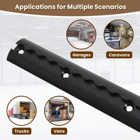 4x Rail d'avion, Verrou de transport, pour sécuriser les marchandises, supports