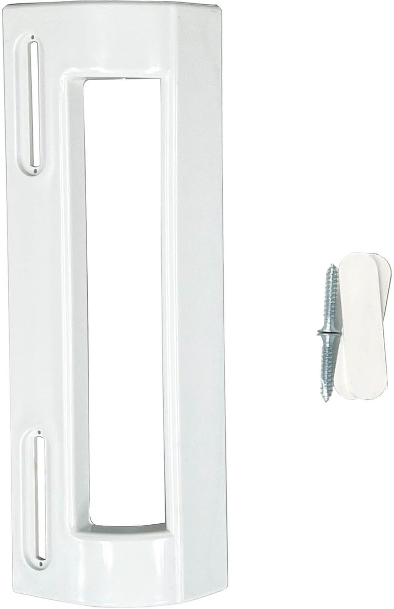 Universele deurgreep wit voor koelkast/vrieskast 19,7 cm | Variabele bevestiging tussen 9,5 tot 16,7 cm | O.a geschikt voor AEG, Bauknecht, Bosch, Ikea, Siemens, Whirlpool e.a. | Multaparts® huismerk