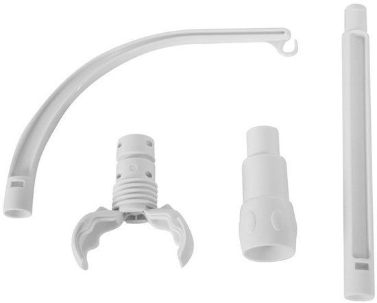 Muziekmobiel houder - Boxmobiel standaard - Stijlvol Boxmobiel houder - Babymobiel Beugel - Mobielhouder - Geschikt voor ledikant & wieg - Wit - 58*24 cm - Verwijderbaar - Verstelbaar - ABS — afbeelding 3