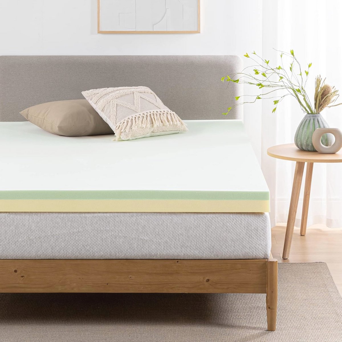 Traagschuim Matrasbeschermer 160 x 190 cm | Öko-Tex | Comfort voor Matrassen en Bedden