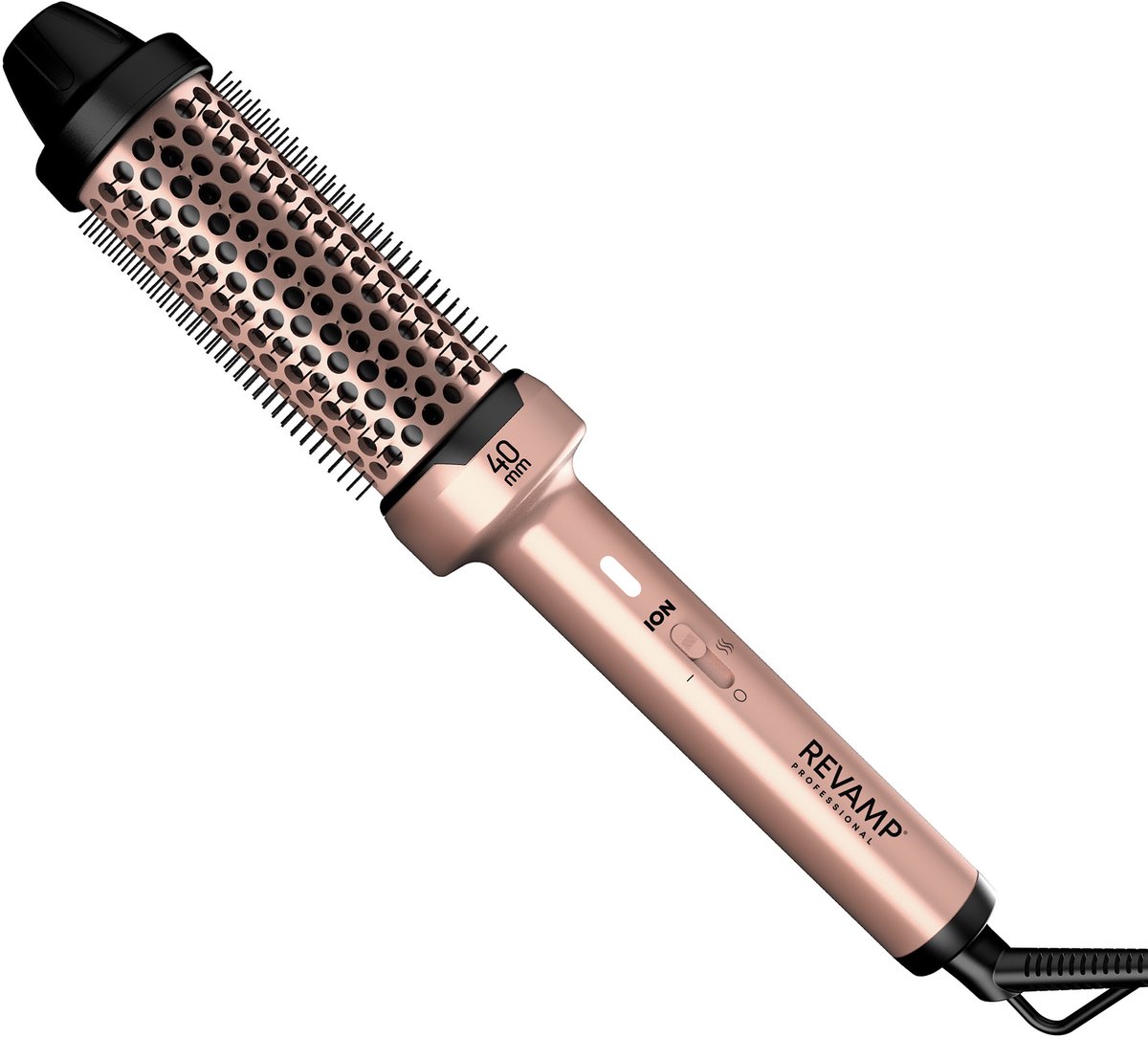 Revamp Keramische Krulborstel 40 mm - Warmteborstel - Ionentechnologie - Thermal Brush - 190 GR Lichtgewicht - Blowout Brush - 3 Meter Salonkabel - Voor krullen, golven en volume - Hitte Borstel - BR1400AGD - Roze