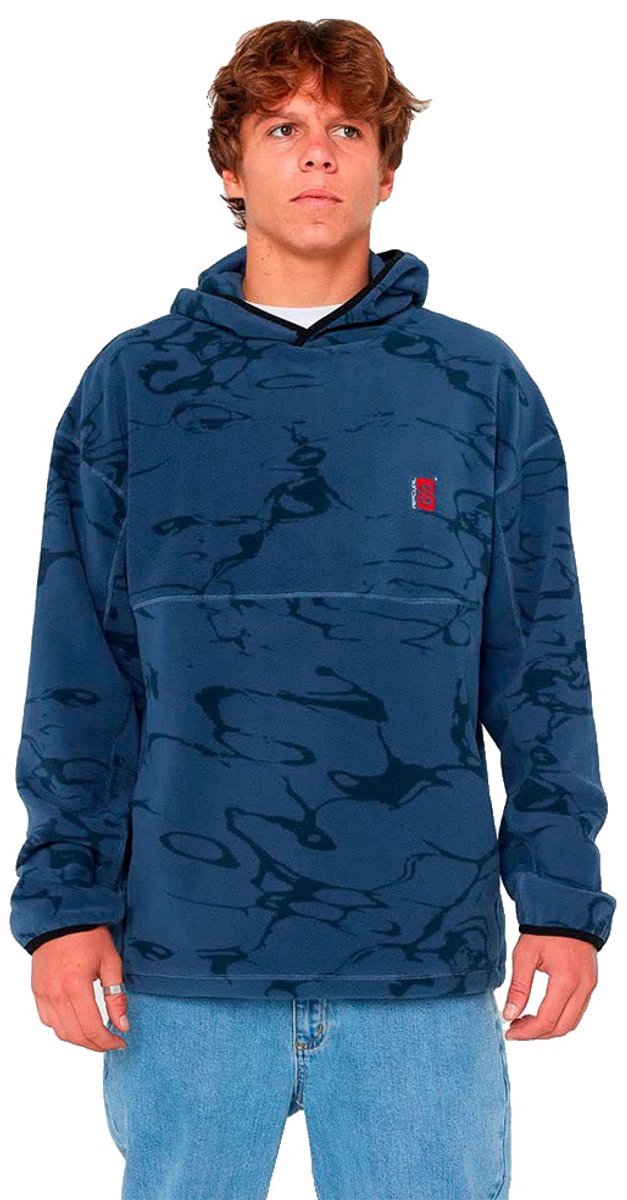 Rip Curl Search Light Polar Hoodie L Man Marineblauw