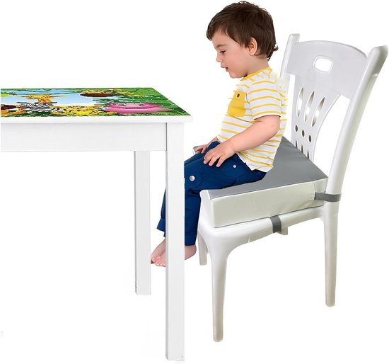 Lexium Stoelverhoger voor Eetkamerstoel - Zitverhoger Peuter Eettafel - Kinderen - Booster Seat - Zitkussen Tafel - Zitverhoger Voor Kinderen & Volwassenen - Stoelverhogers Voor Eettafel - Memory Foam Verhoogkussen - Ergonomisch Comfort