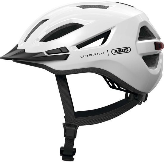 Fietshelm ABUS URBAN-I 4.0 shiny white XL - 60-64 cm - wit - Geschikt voor gebruik op elektrische fietsen - stadsfietsen - 310 g