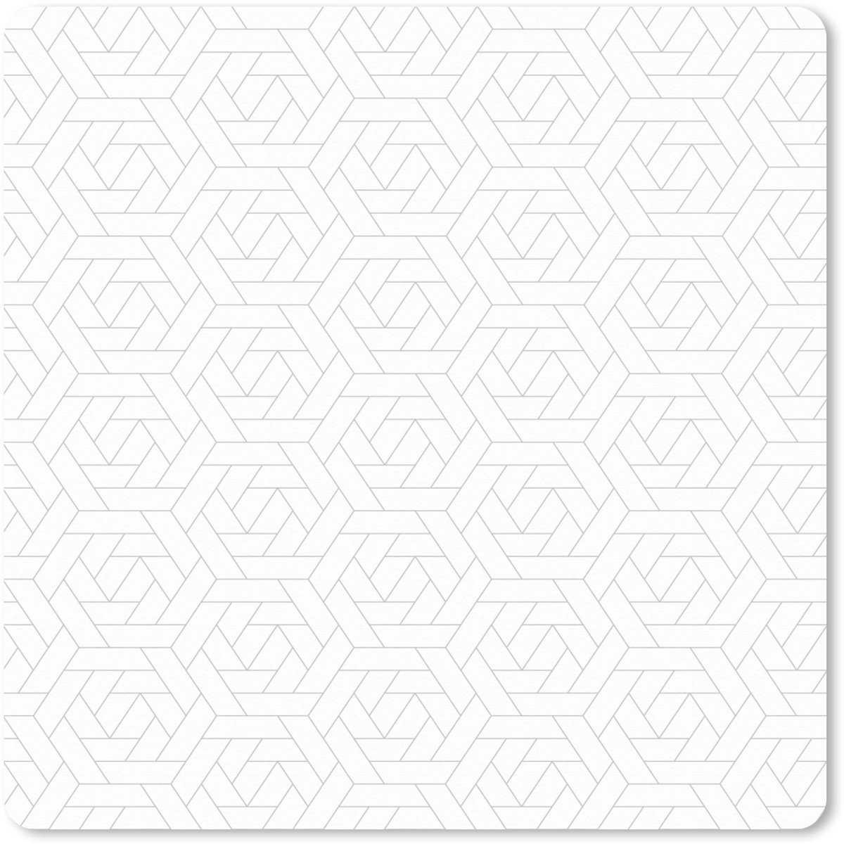 Muismat XXL 80x80 cm - Bureau onderlegger - Bureau mat Grafisch - Patroon - Modern - Tegels - Bureaumat - Gaming mousepad xl - Bureaulegger groot - Computer deskmat