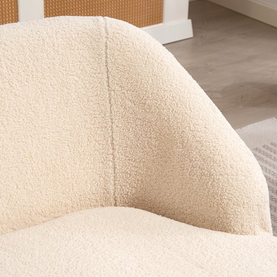 HOMCOM - Causeuse - 142 x 85 x 73,5 cm - Tissu Toulette - Beige